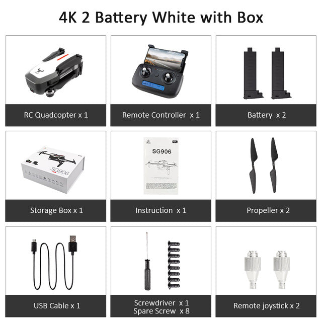 ZLRC Beast SG906 GPS 5G WIFI FPV With Selfie Foldable 4K 1080P Ultra HD Camera RC Drone Quadcopter RTF VS XS812 XS809HW SG106