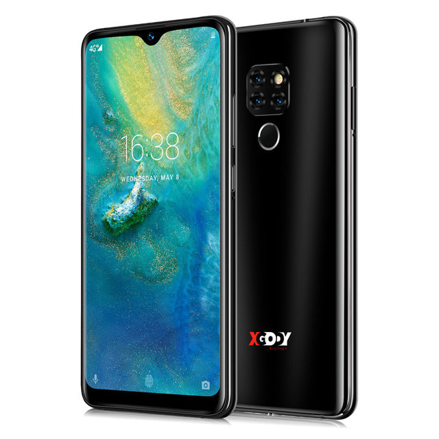 XGODY Mate 20 6.26" 19:9 4G Smartphone Android 9.0 2GB RAM 16GB ROM MTK6737 Quad Core 13MP Fingerprint Full Screen Mobile Phone