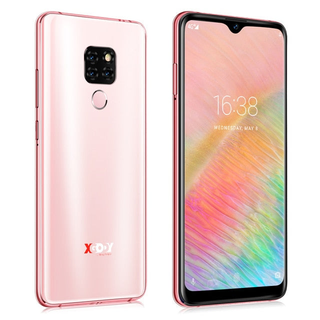 XGODY Mate 20 6.26" 19:9 4G Smartphone Android 9.0 2GB RAM 16GB ROM MTK6737 Quad Core 13MP Fingerprint Full Screen Mobile Phone