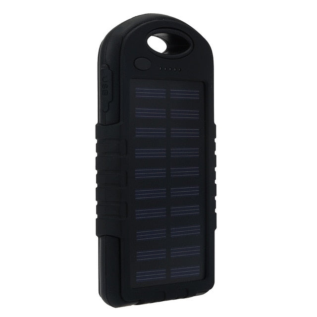Solar Power Bank Waterproof 30000mAh Solar Charger 2 USB Ports External Charger Powerbank for Xiaomi Smartphone