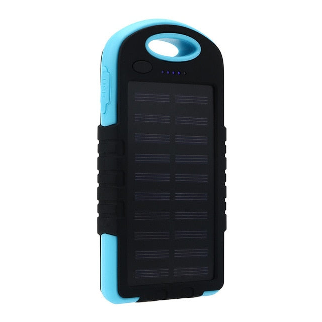 Solar Power Bank Waterproof 30000mAh Solar Charger 2 USB Ports External Charger Powerbank for Xiaomi Smartphone