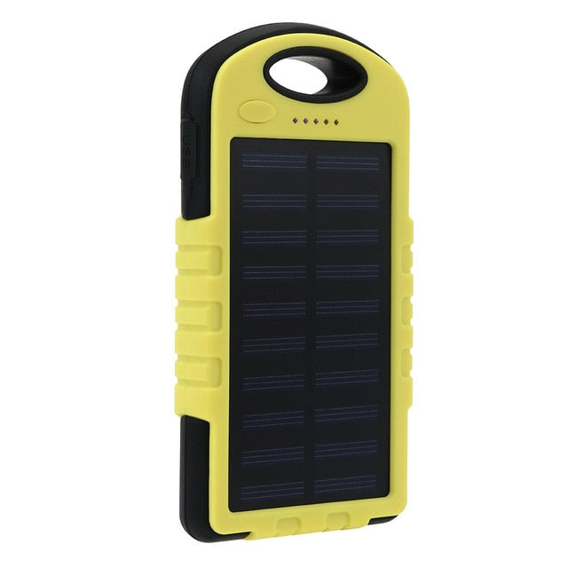 Solar Power Bank Waterproof 30000mAh Solar Charger 2 USB Ports External Charger Powerbank for Xiaomi Smartphone