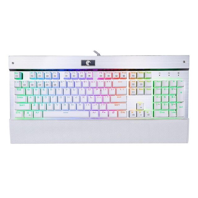 OMESHIN New Keyboard Backlight Mechanical 104 Key No Conflict With Blue Switches Wrist Rest Professional Wired Gaming Keybord