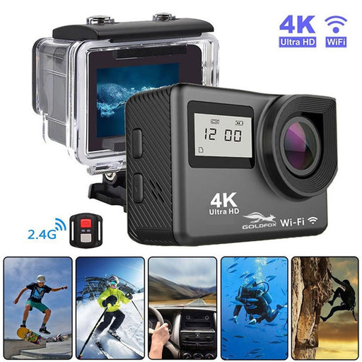 Touch Dual Screen Ultra HD 4K Action Camera Wifi 1080P Action Sport Camera DVR Go Waterproof pro cam Bike Helmet Remote Control
