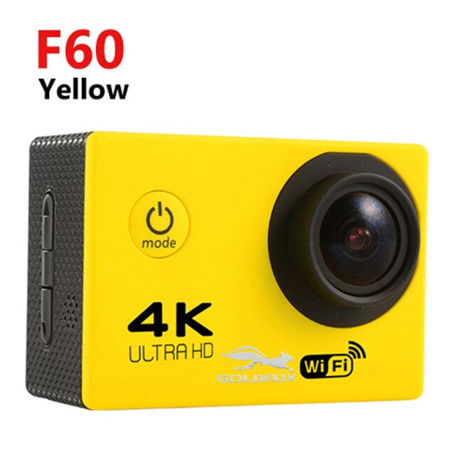 Ultra HD 4K Action Camera WiFi Camcorders 16MP 170 Go Cam Deportiva 2 inch Screen F60 F60R Waterproof Sport Camera pro 1080P cam