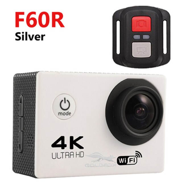 Ultra HD 4K Action Camera WiFi Camcorders 16MP 170 Go Cam Deportiva 2 inch Screen F60 F60R Waterproof Sport Camera pro 1080P cam