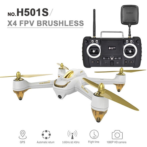 Promotion ! Hubsan H501S X4 RC Drone 5.8G FPV 6 Axis Gyro 2.4GHz Brushless Quadcopter with 1080P HD Camera GPS-Advanced Version