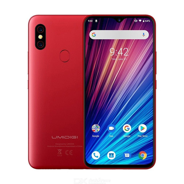 UMIDIGI F1 Play 48MP+8MP+16MP 5150mAh Mobile phone Android 9.0 6GB RAM 64GB ROM 6.3" FHD Global Version Smartphone Dual 4G