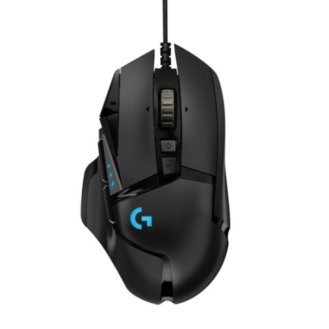 Logitech G502/M90/G102/M100R/G403/G402/G302/G90/MX518/G300S Hero Gaming Mouse Programmable 16000DPI RGB Game Office Mouse for PC