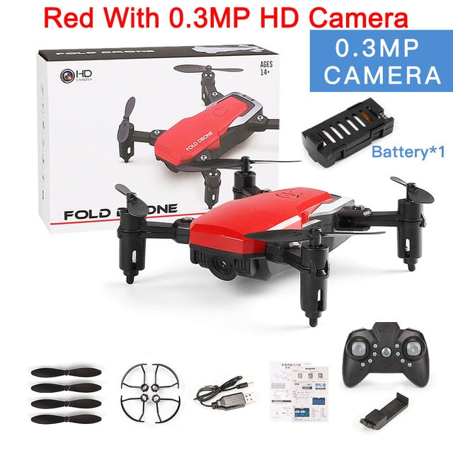 XGODY Mini Folable RC Quadcopter With 720P HD Camera 2.4G WIFI FPV RC Drone 3D Flips Aircraft Altitude Hold RC Helicopter