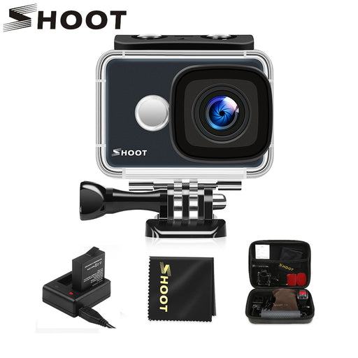 SHOOT T31 Waterproof WiFi 4K Action Camera 1080P/60FPS Ultra HD Cam with 170 Degree Wide Angle Lens for Go Pro Hero 7 5 6 Yi h9