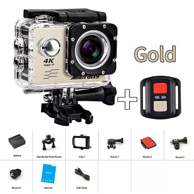 Ultra HD 4K action Camera wifi Camcorders 16MP 170 go cam 4 K deportiva 2 inch f60 Waterproof Sport Camera pro 1080P 60fps cam