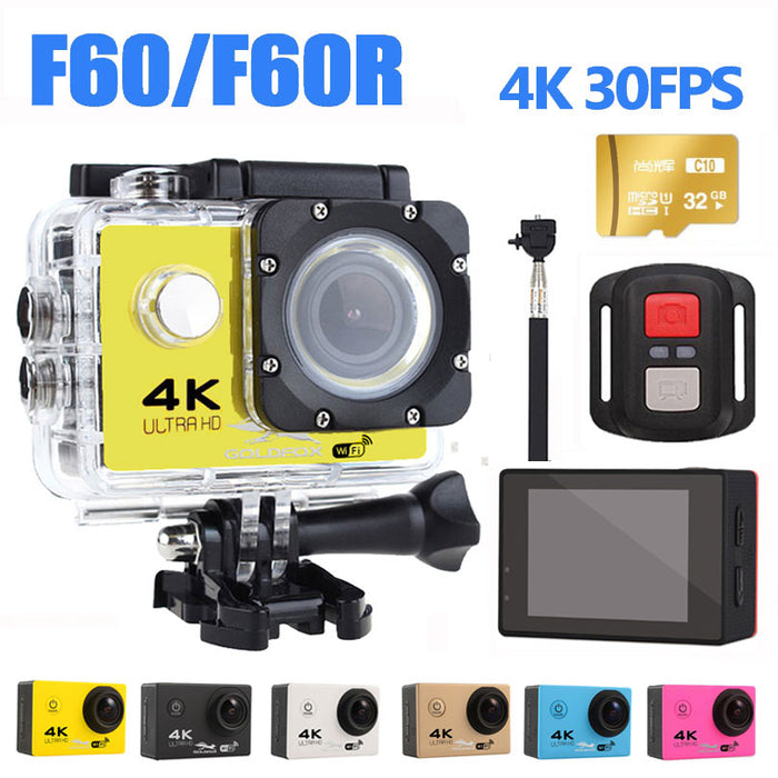 Remote Sport 4K WIFI Action Camera Helmet Camcorder 16MP 170 Degree Wide Angle 2.0 LCD Go Waterproof pro 30M Extreme Action Cam