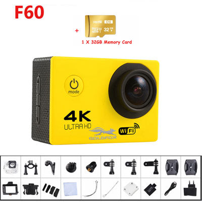 Remote Sport 4K WIFI Action Camera Helmet Camcorder 16MP 170 Degree Wide Angle 2.0 LCD Go Waterproof pro 30M Extreme Action Cam