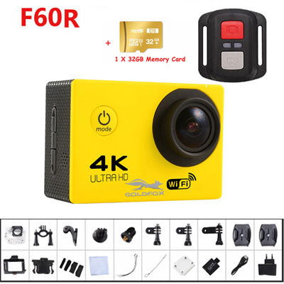 Remote Sport 4K WIFI Action Camera Helmet Camcorder 16MP 170 Degree Wide Angle 2.0 LCD Go Waterproof pro 30M Extreme Action Cam
