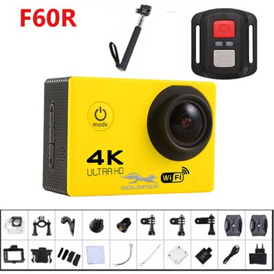 Remote Sport 4K WIFI Action Camera Helmet Camcorder 16MP 170 Degree Wide Angle 2.0 LCD Go Waterproof pro 30M Extreme Action Cam