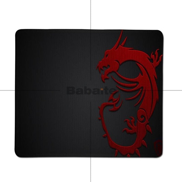 Babaite New Design Msi Dragon Logo Unique Desktop Pad Game Mousepad Free Shipping Large Mouse Pad Keyboards Mat
