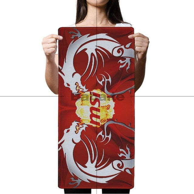 Babaite New Design Msi Dragon Logo Unique Desktop Pad Game Mousepad Free Shipping Large Mouse Pad Keyboards Mat