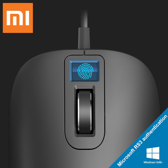 Original Xiaomi Jessis J1 Smart 125Hz 8G Safe fingerprint Mouse Portable Goodbye Password Fast Recognition High Quality Mouse