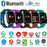 Bluetooth Smart Wrist Watch Blood Pressure Heart Rate Monitor Passometer Trackers Multifunction Sports Wristband For iOS Android