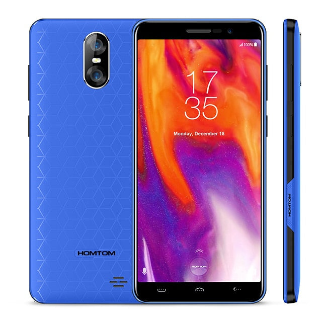 Original Global Version HOMTOM S12 Full Screen Mobile Phone 8GB 5 inch Android 6.0 Quad Core 8/2MP Back Dual Camera Smartphone