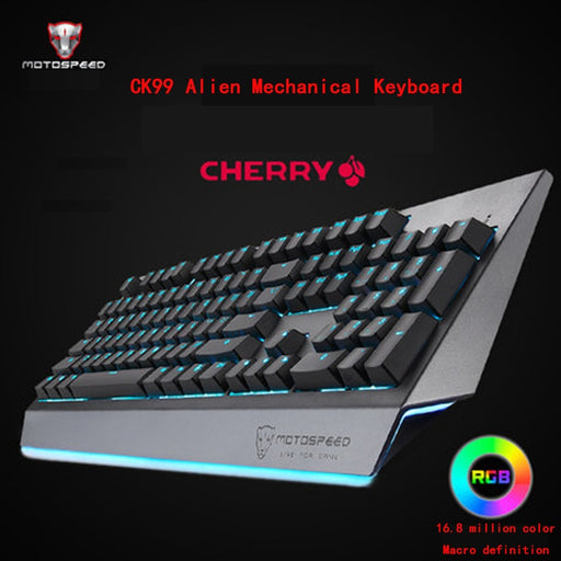 MOTOSPEED CK99 RGB Mechanical Keyboard Anti-ghost 12 Lighting Effects Outem/Cherry Blue/Red Switch 104 Keys Battleship Creatives