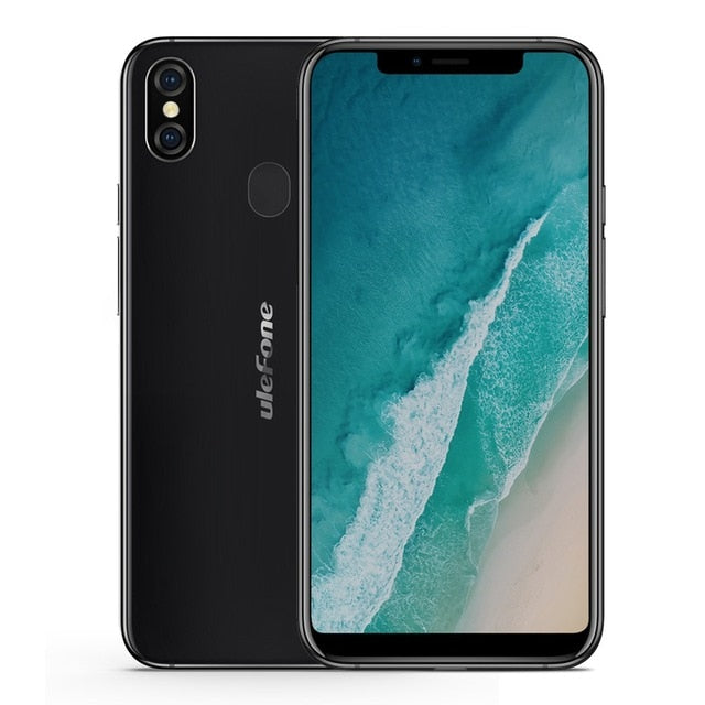 Ulefone X Android 8.1 Mobile Phone 5.85" HD+ MT6763 Octa Core 4GB RAM 64GB ROM Face ID 3300mAh Wireless Charge Smartphone