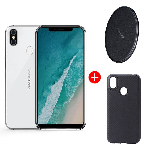 Ulefone X Android 8.1 Mobile Phone 5.85" HD+ MT6763 Octa Core 4GB RAM 64GB ROM Face ID 3300mAh Wireless Charge Smartphone