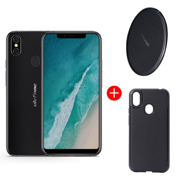 Ulefone X Android 8.1 Mobile Phone 5.85" HD+ MT6763 Octa Core 4GB RAM 64GB ROM Face ID 3300mAh Wireless Charge Smartphone