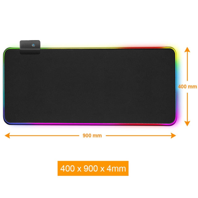 RGB Mouse Pad Gaming Mouse Pad Large Mousepad XXL Computer Mousepad RGB XL Mouse Pad Gamer Mousepad Keyboard Pads USB Mause Mat