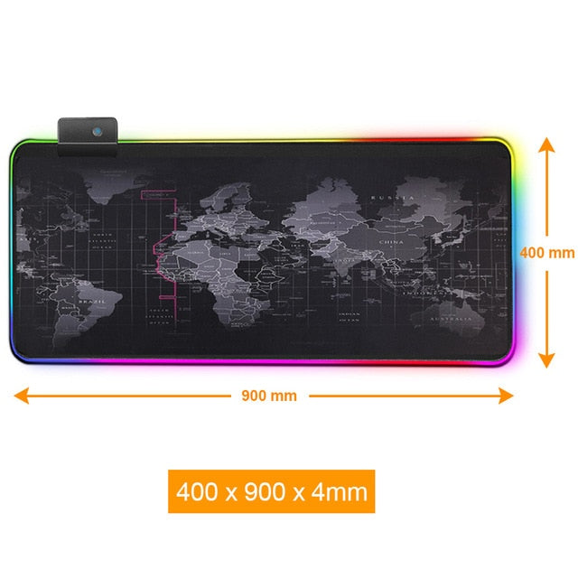 RGB Mouse Pad Gaming Mouse Pad Large Mousepad XXL Computer Mousepad RGB XL Mouse Pad Gamer Mousepad Keyboard Pads USB Mause Mat