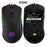 Delux M625 Wired Gaming Mouse Ergonomic PMW3360 7D Max to 24000 DPI Adjust RGB Backlit Mice With Wrist Rest Mouse Pad For PC